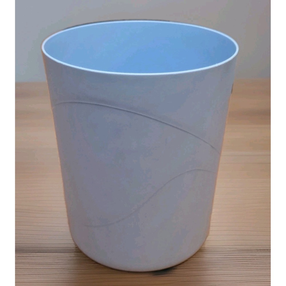 Rubbermaid 11" Blue Bathroom Vanity Waste Basket Trash Can 2982 Vintage